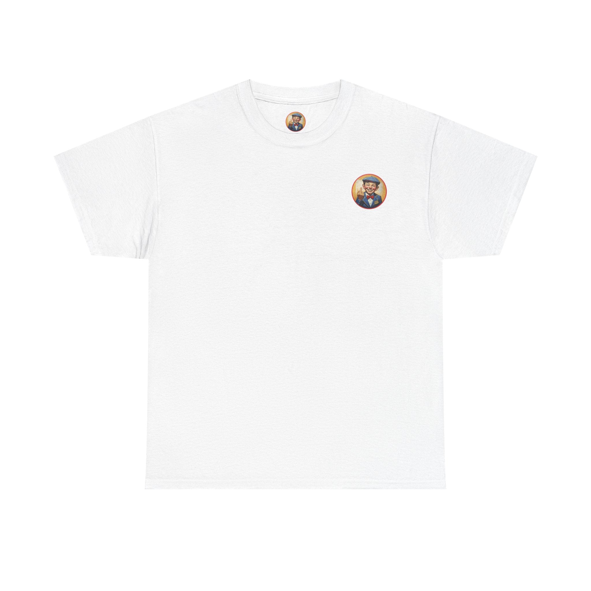 Bad Mickey Graphic Tee — Vintage Boy Illustration Cotton Shirt