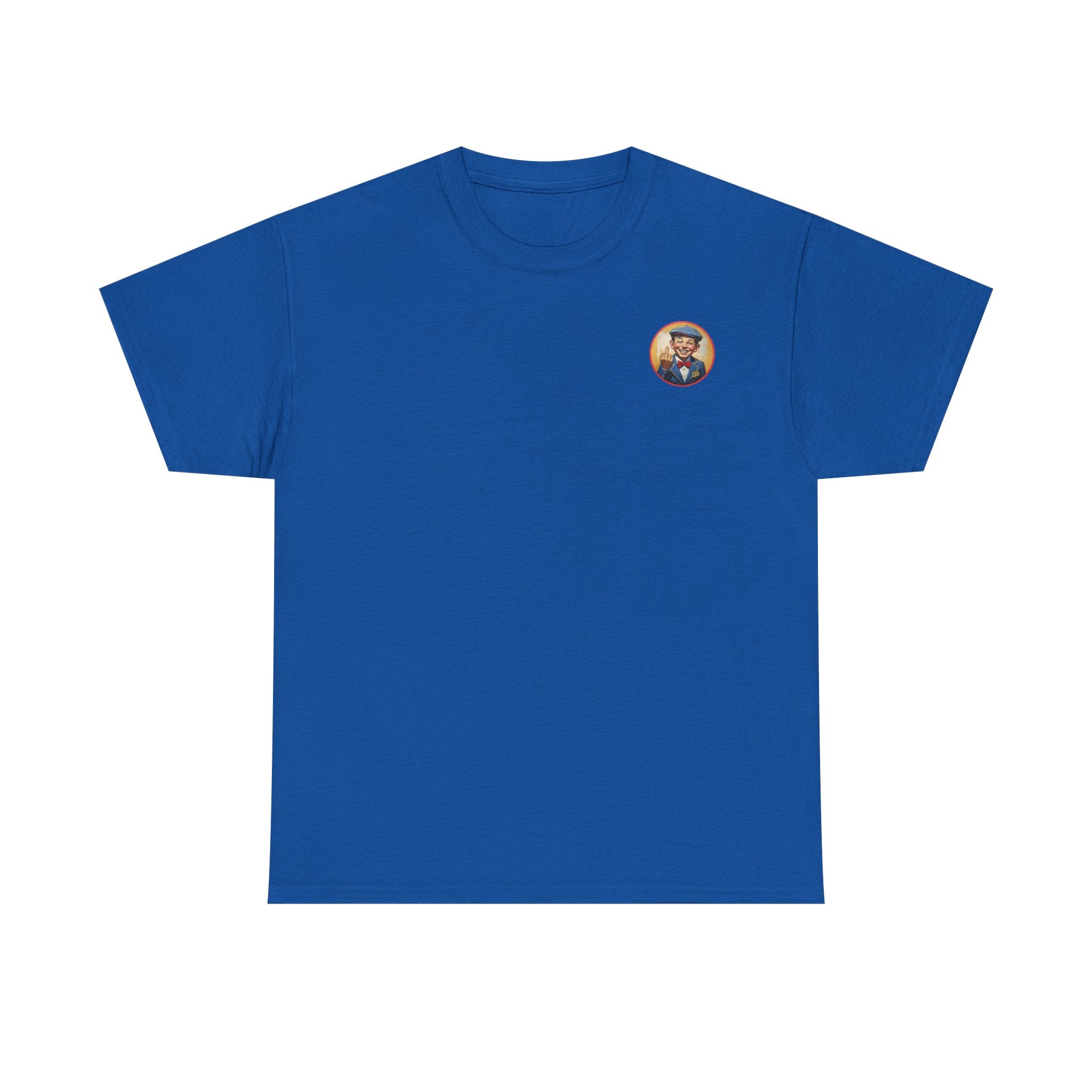Bad Mickey Graphic Tee — Vintage Boy Illustration Cotton Shirt
