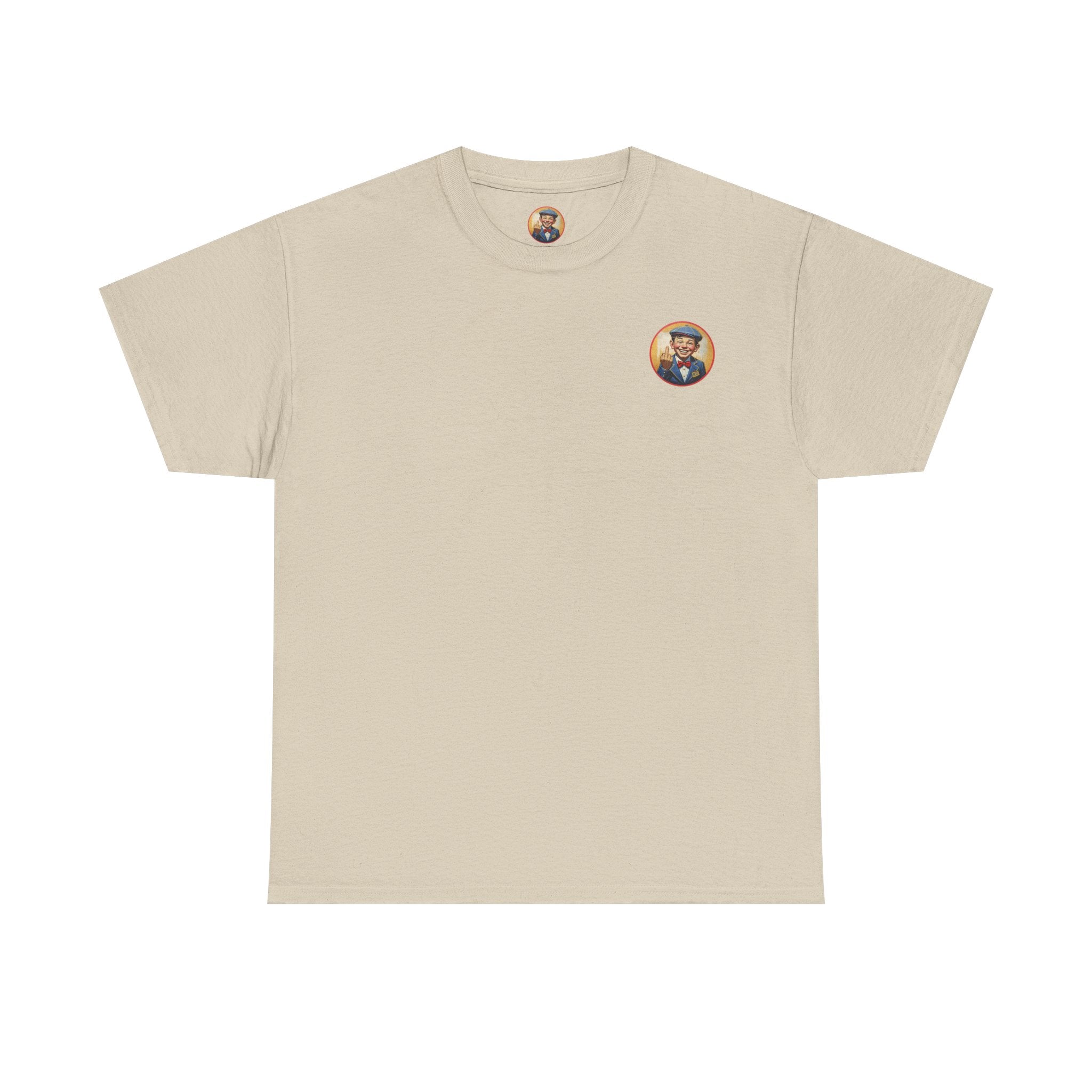 Bad Mickey Graphic Tee — Vintage Boy Illustration Cotton Shirt