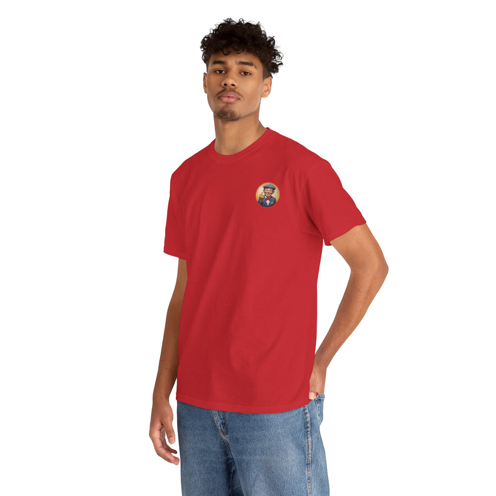 Bad Mickey Graphic Tee — Vintage Boy Illustration Cotton Shirt